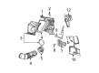 Cadillac Fender Splash Shield Diagram - 25761272