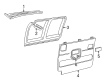 Chevy Express 2500 Door Moldings Diagram - 22758136