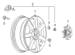 Cadillac XLR TPMS Sensor Diagram - 25758220