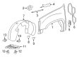 2012 GMC Sierra 2500 HD Fender Splash Shield Diagram - 22739803