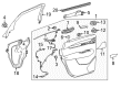 Cadillac XT5 Door Armrest Diagram - 84072432