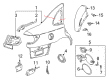 Saturn L300 Fender Splash Shield Diagram - 24411749