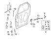 Buick Rendezvous Door Hinge Diagram - 15814264
