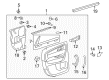 2011 GMC Acadia Door Moldings Diagram - 25885301