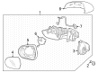 2024 Chevy Trax Side View Mirrors Diagram - 42794432