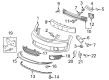 Chevy HHR Bumper Diagram - 25858225
