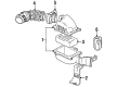 Oldsmobile Cutlass Supreme Air Intake Coupling Diagram - 25098798