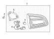 Buick Enclave Tail Light Diagram - 23507293