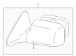 Pontiac Vibe Side View Mirrors Diagram - 19184613