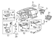 Chevy Equinox Dash Panel Vent Portion Covers Diagram - 25945777