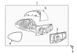 2015 Chevy Spark Side View Mirrors Diagram - 95434295