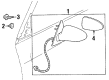 2002 Oldsmobile Aurora Side View Mirrors Diagram - 25726589