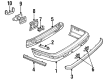 Buick Riviera Bumper Diagram - 1644510