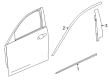 Cadillac CT5 Door Moldings Diagram - 84870977