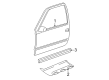 Chevy Avalanche 2500 Door Moldings Diagram - 15086538