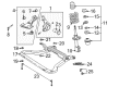 Saturn Control Arm Diagram - 22671495