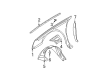 Cadillac DeVille Fender Splash Shield Diagram - 25740093