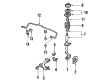 Pontiac Sway Bar Bracket Diagram - 90305348