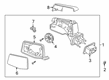 Chevy Silverado 1500 LD Side View Mirrors Diagram - 84309703