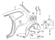2009 Buick Enclave Fender Splash Shield Diagram - 22782467