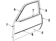 1985 Chevy Cavalier Door Moldings Diagram - 20475420