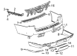 Cadillac Escalade ESV Bumper Diagram - 84733667