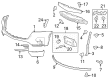 Chevy Traverse Bumper Diagram - 85596503
