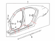 Chevy Malibu Door Seal Diagram - 25911896