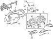 Pontiac Dash Panel Vent Portion Covers Diagram - 15781606