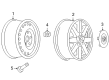 2004 Buick Rainier Wheel Cover Diagram - 9594939