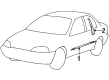 Chevy Metro Door Moldings Diagram - 30015313