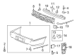 Cadillac DTS Bumper Diagram - 15213398