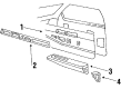 Oldsmobile 98 Door Armrest Diagram - 20669684