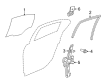 2012 Chevy Caprice Door Seal Diagram - 92290690