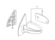 Chevy Aveo5 Side View Mirrors Diagram - 96800778