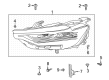 Buick Envision Headlight Diagram - 85568148