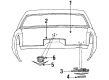 Cadillac DeVille Emblem Diagram - 20216463