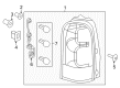 Buick Terraza Back Up Light Diagram - 15787132
