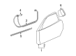 Chevy Corvette Door Seal Diagram - 15894180