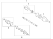 Cadillac XTS Axle Shaft Diagram - 22744460