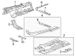 Cadillac CT6 Floor Pan Diagram - 23374929