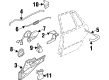 1997 Buick LeSabre Door Handle Diagram - 25540806