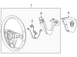 Cadillac XLR Steering Wheel Diagram - 25831117