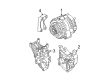 GMC Savana 3500 Alternator Bracket Diagram - 12638375