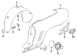 Chevy Camaro Fender Splash Shield Diagram - 22829473