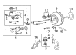 Cadillac Brake Booster Vacuum Hose Diagram - 20855429