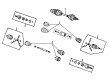Cadillac Drive Shaft Diagram - 26023855