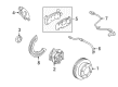 GMC C2500 Brake Backing Plate Diagram - 15627244