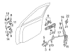 Chevy Tracker Door Latch Assembly Diagram - 30022356