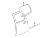 Cadillac Escalade EXT Door Moldings Diagram - 15876403